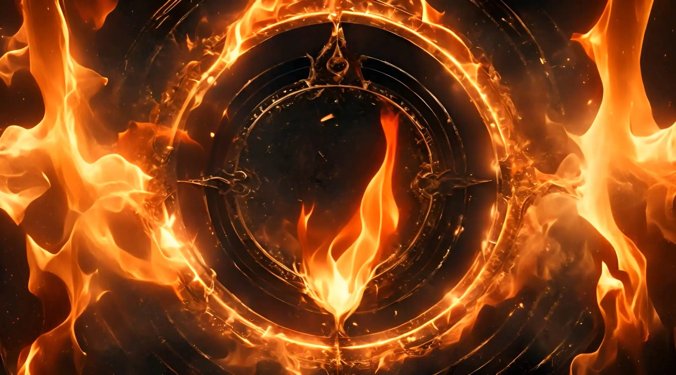 Magic Circle Fiery Flame Loop